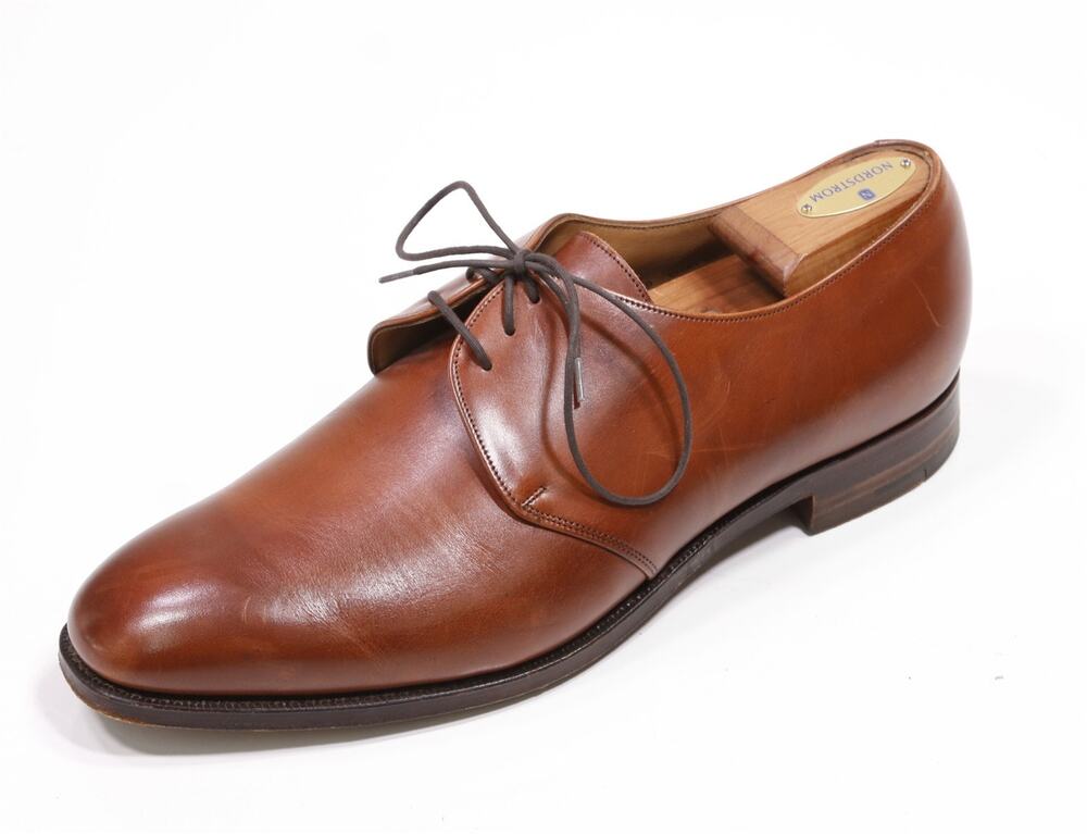 Peal & Co Brooks Brothers Chestnut Brown Plain Toe Oxford UK 10.5 US 11